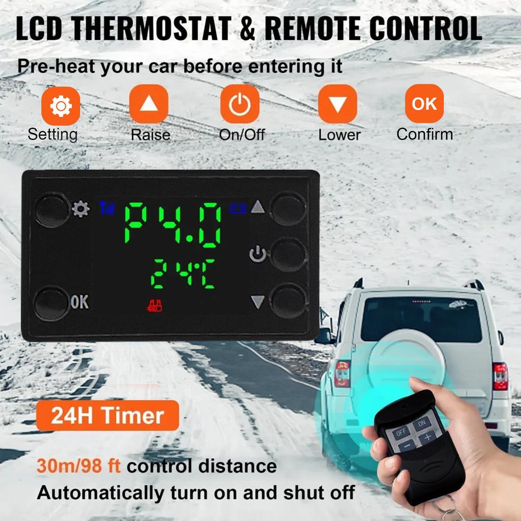 Automobile Preheater Diesel Heater 12V 5kw Water Heating Car Heater Parking Heater Diesel Heating for Truck RV Boat