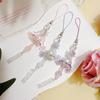 Artistic Jellyfish Wind Chime & Glass Lily Pendant: Phone Chain, Car Hanging, Bag Charm, Event Gift.