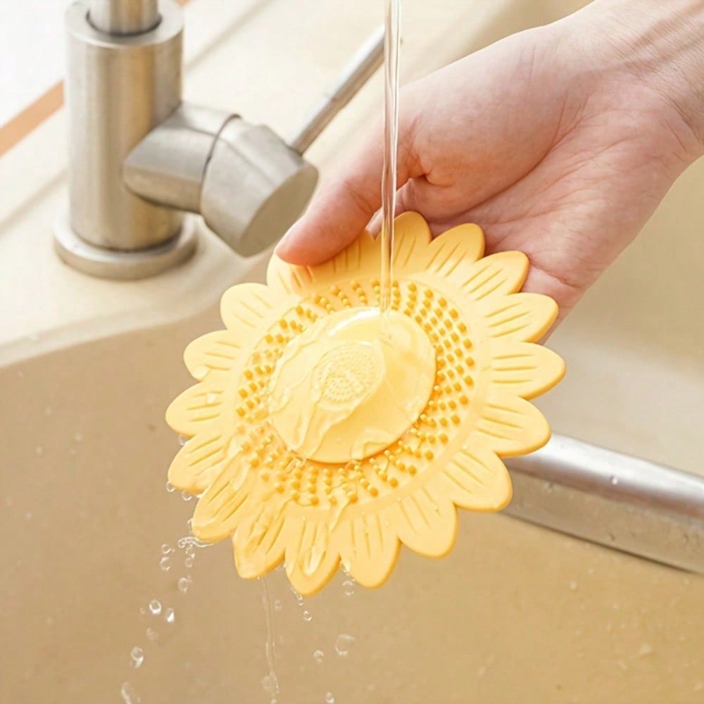 1pc Sewer Drain Cover Anti-Odor Device, Toilet Bathroom Hair Filter, Bathroom Sink Drain Hair Catcher