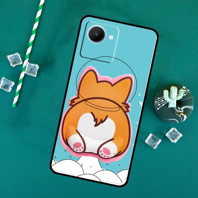 Süßer Cartoon Corgi Für Realme 15 14 13 12 11 10 Pro Plus C65 C67 C63 C61 C55 C51 C53 C35 C75 GT6 GT7 Pro Hülle