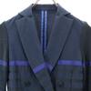 sacai luck made in Japan Border Pattern Knit switching double blazer Women Used