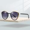 Fashion Ins Brand Design Shades Women's Retro Metal Rim Driving Anti UV Sunglasses Trendy Mirror Irregular Sun Glasses