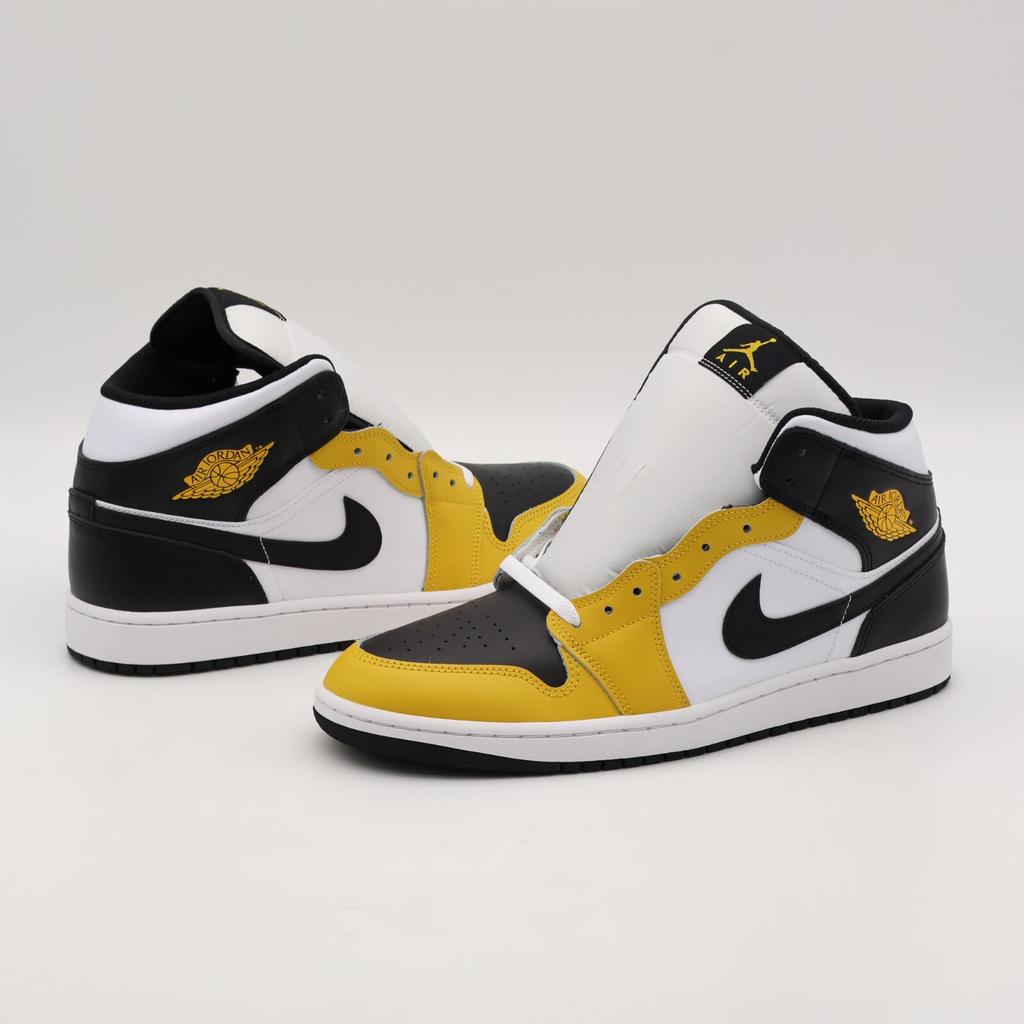 DQ8426-701 Nike Air Jordan 1 Mid Yellow Ochre (Men's)
