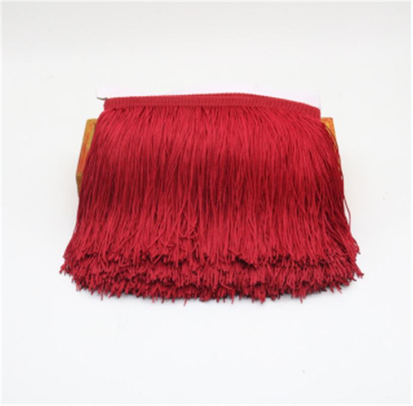 1 yards Long Fringe Lace Tassel Polyester Lace Trim Ribbon Latin dance skirt curtain fringes for sewing DIY Accessories tassle