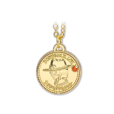 ONE PIECE Portgas Ace Coin Necklace D.