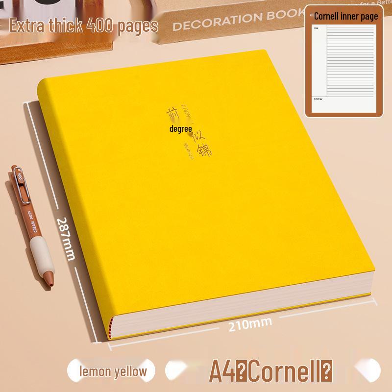 Extra Thick A4 Notebook for Students - Large, Simple Design for High School & University