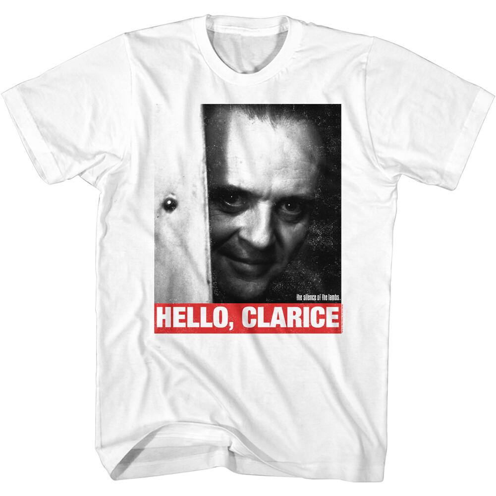 Silence Of The Lambs Horror Movie Hannibal Lector Hello Clarice Men T Shirt L
