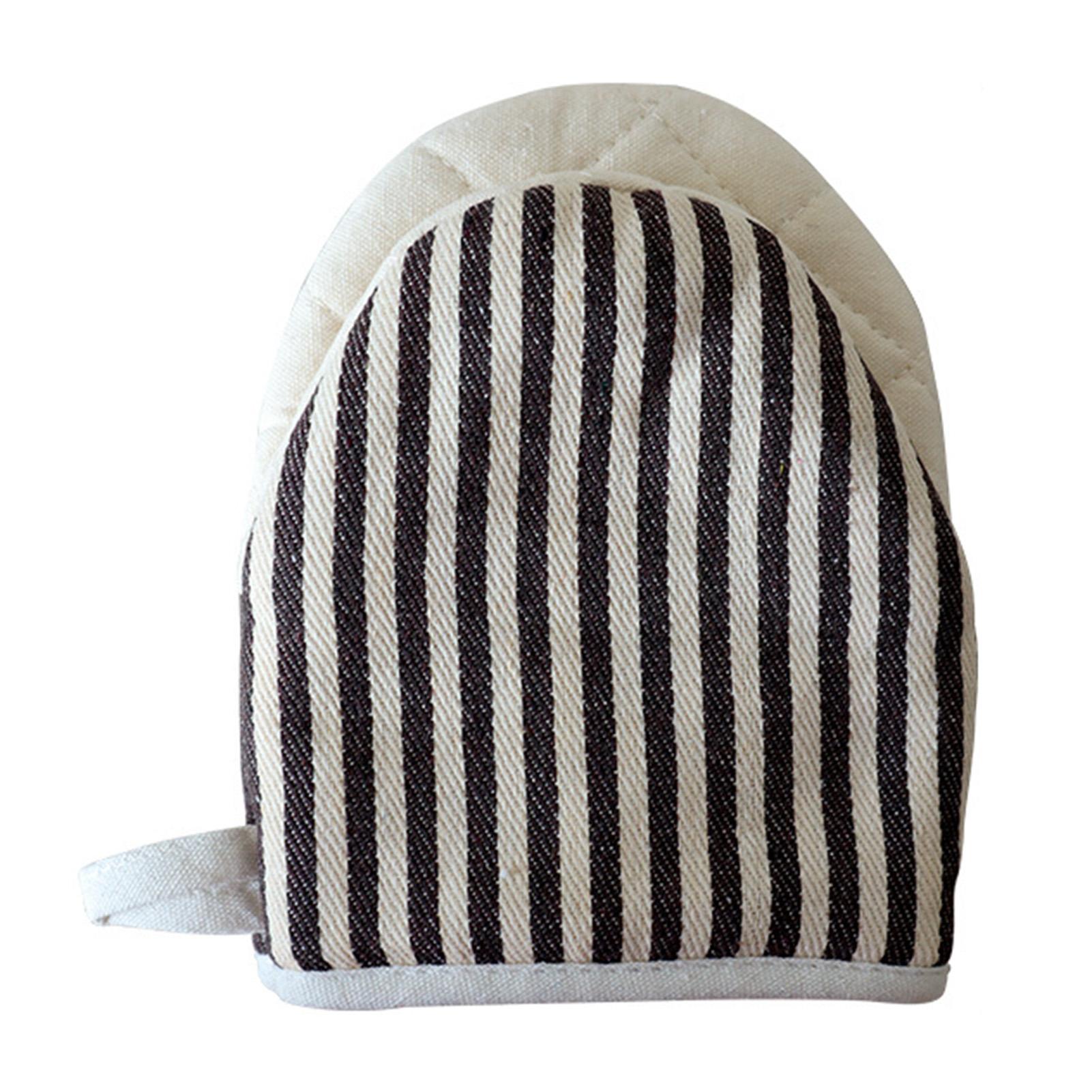 

1 шт. Прихватки для духовки, термостойкие, с хлопковой подкладкой, противоскользящие, кухонные перчатки, перчатки для микроволновой печи, безопасная подкладка, готовка на гриле кофейный