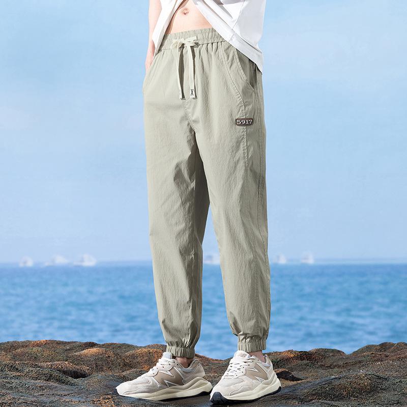 Men's Slim Stretch Korean Style Summer Drawstring Sweatpants