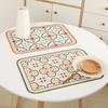Vintage Leather Table Mat Simple Waterproof Oilproof Heat-Insulated PVC Placemat Plate Bowl Anti-hot Pad Light Luxury Room Decor