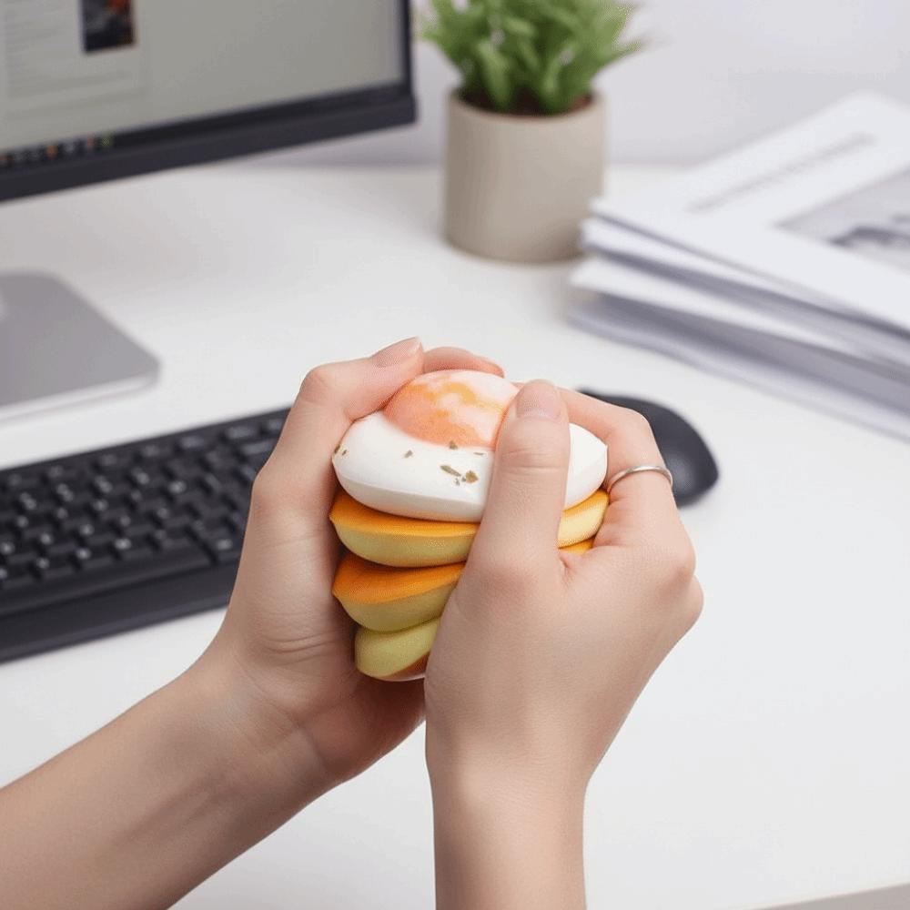 Food Shape Simulation Bread Squeeze Toy Hand Relax Sensory Fidget Toy  Kids Adults