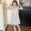 Cotton Cartoon Sweet Sleeveless Nightdress Girls Lightweight Sleepwear Loose Pajama Dress