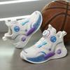 Classmate 2025 Boys Mesh Breathable Basketball Shoes Medium and Older Children Non-Slip Autumn Fashion Rotary Buckle Running Sneakers