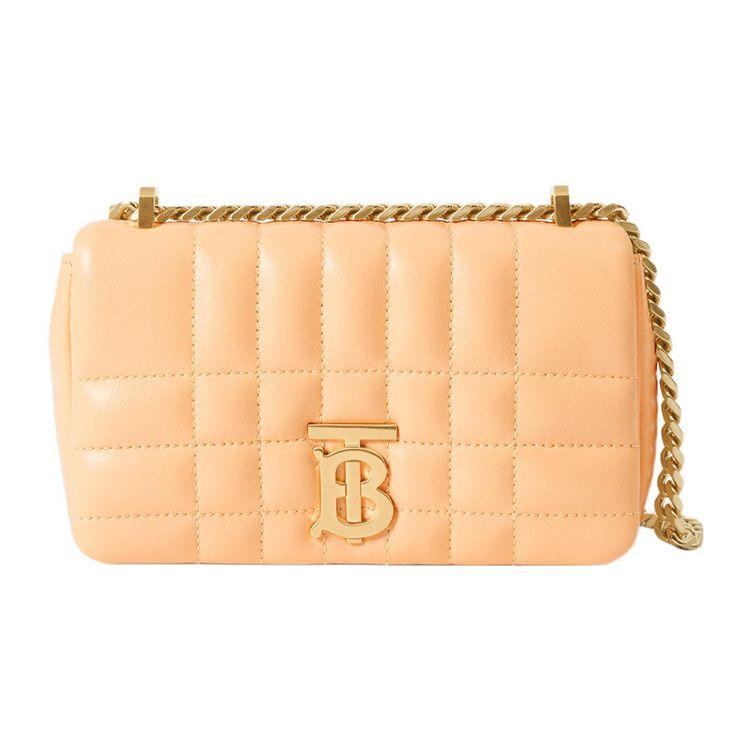 Burberry Lola Quilted Lambskin Mini Shoulder Bag With Adjustable Strap Women Bags Gold 80704961