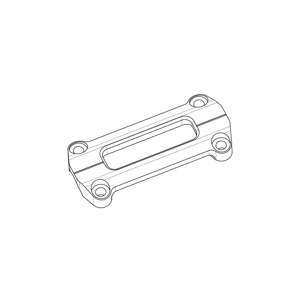Gcraft Monkey 125 Handle Clamp Monkey 125 Aluminum Silver Anodized Finish 31267
