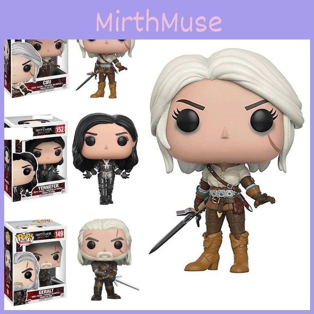 The Witcher 3 Wild Hunt Funko Pop Ciri Geralt Yennefer Mini Figure Doll Toy Kids With Box