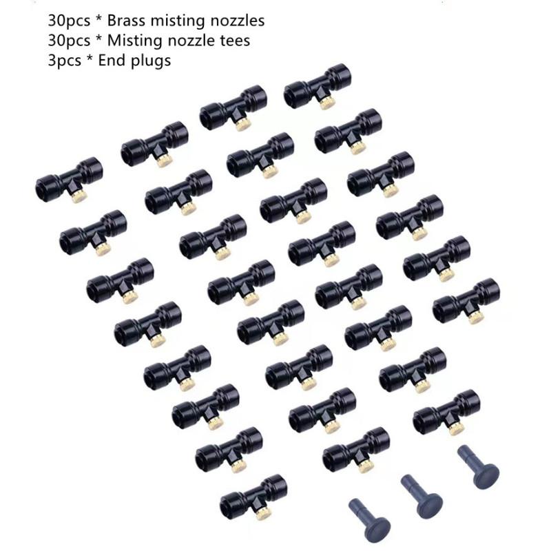 20PCS Buses de Brumisation en Laiton pour le système de refroidissement extérieur, Haute Pression Buse de Système de Brumisation, Buse Brumisateur en