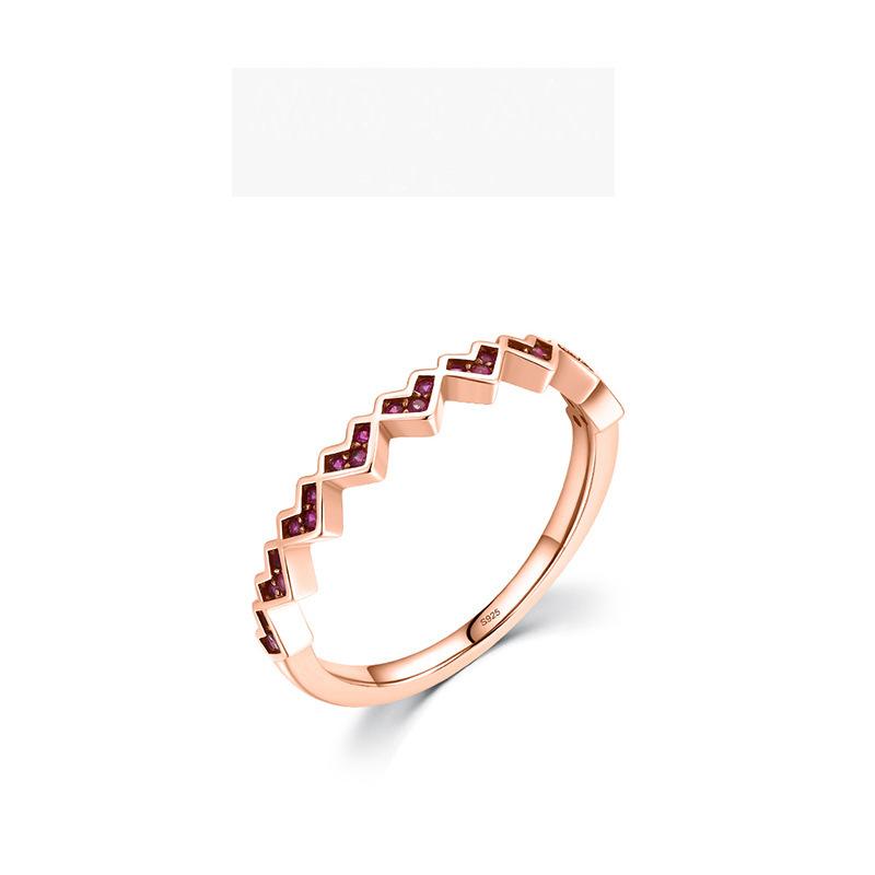 

Tancise Classic стерлингового серебра 925 пробы кольцо с цирконом женские ювелирные изделия свадебное обещание вечерние подарок 9 розового золота