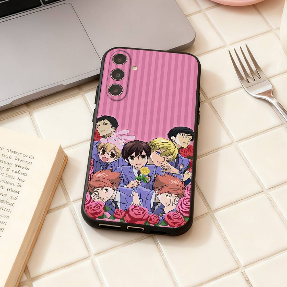 O-Ouran High School Anime Host C-Club Handyhülle Für Samsung Galaxy A73,A72,A71,A70,A53,A52,A51,Andere Weiche Schwarze Hülle