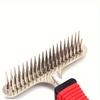 1pc Dog Comb, Thick Hair Comb Pet Comb, Hair Brush, Double Row Comb, Large Dog Hair Comb, Pet Dog Hair Removal Supplies