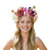 New simulation fabric orchid head buckle bridal wedding rose headband light luxury double row fake flower headgear