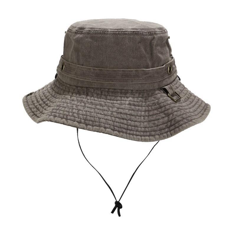 Unisex Fashion Outdoor Hat  Bucket Fisherman Cap Solid Fishing Hat