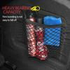 Car Trunk Mesh Organizer Storage Net Seat Back Bag Universal SUV Boot String Pockets Auto Magic Tape Fire Extinguisher Network