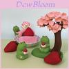 Cat Cherry Blossom Resin Decor With Dancer Cat Figurine For Home Decor