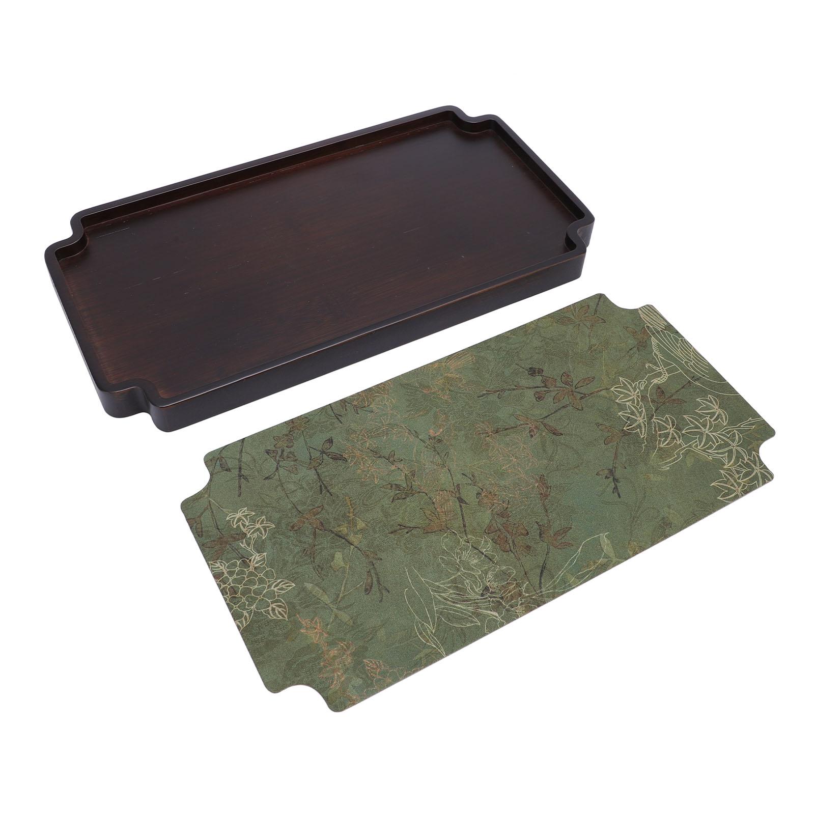 

Chinese Style Wodden Gongfu Tea Tray Elegant Tea Table Serving Tray Multifunctional Use for Home Office
