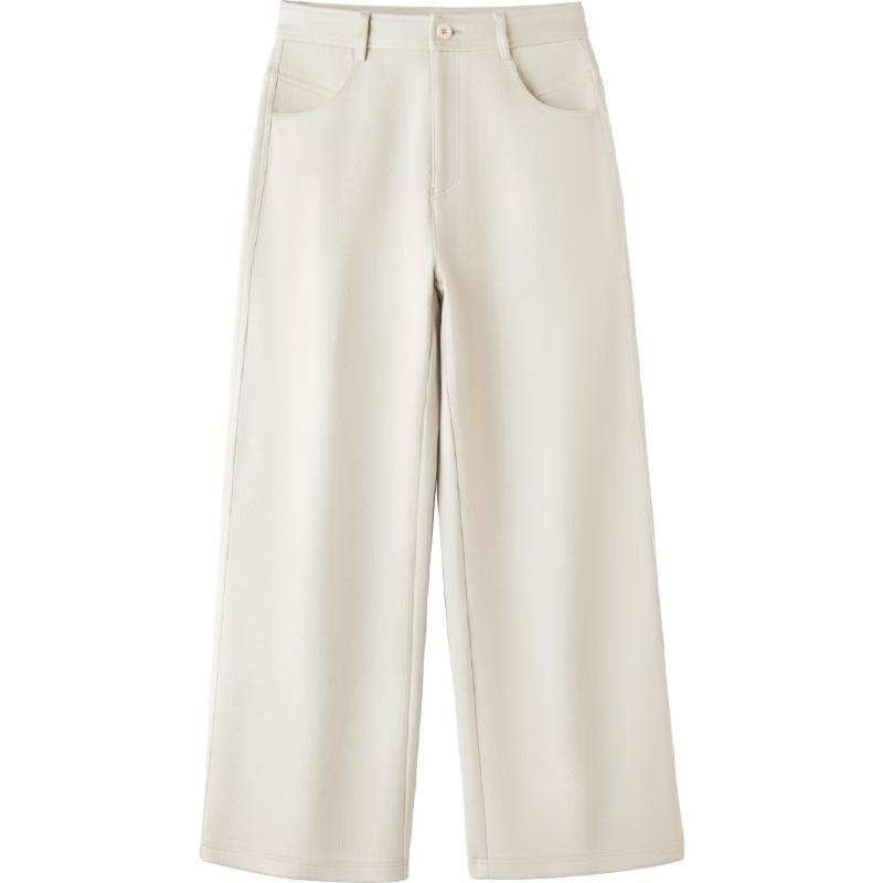 HLA Women's Thickened Straight-Leg Casual Winter Pants