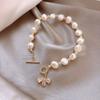 Freshwater Pearl Micro-inlaid Zircon Little Bee Bracelet Light Luxury Bracelet Simple Bracelet Hand Jewelry