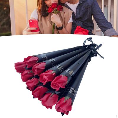 10 Stück Rosensträuße Künstliche Falsche Blumen Hochzeitsarrangement Konserviert für Besonderes