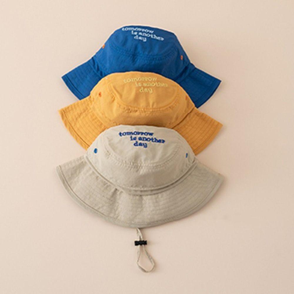 Cute Sun Cap UV Protection Beach Cap Outdoor Kids Bucket Hat Infant Girls Boys