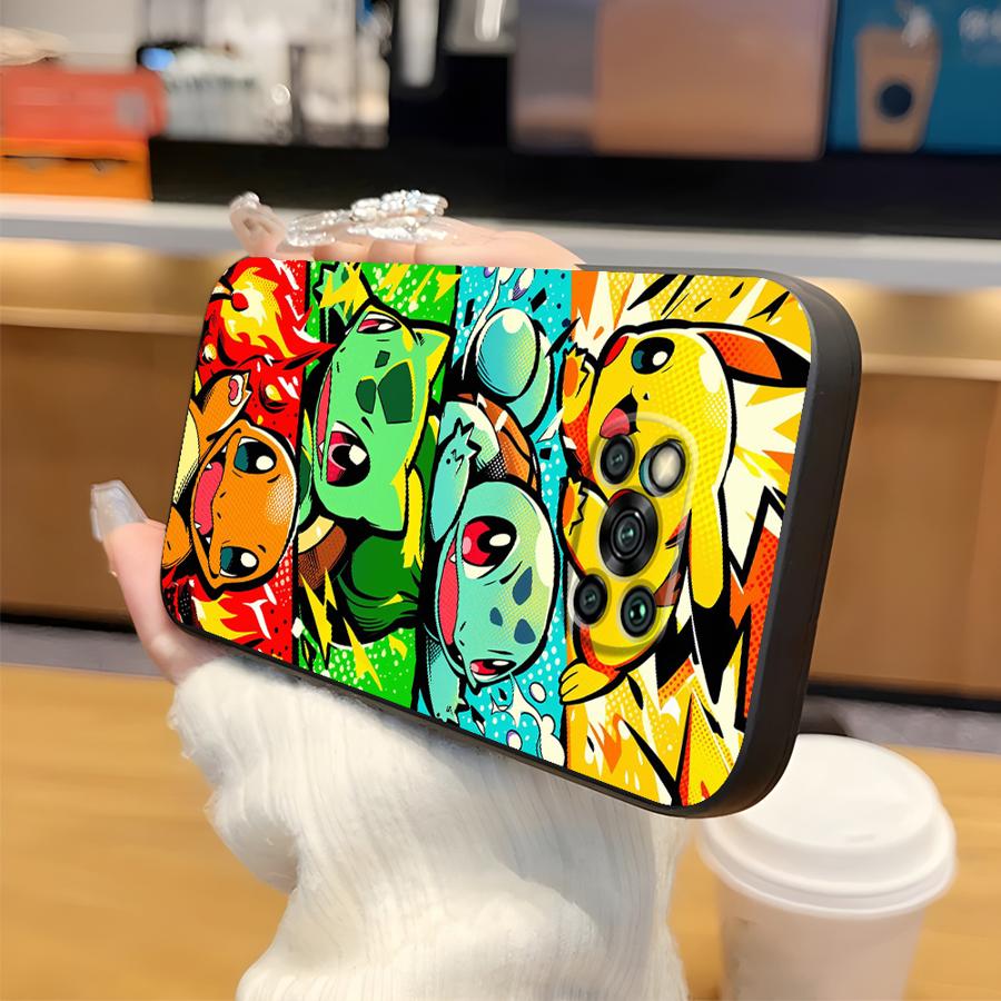 Cartoon Hot Pokemon Case for Xiaomi Poco F8 M3 M4 M7 Pro F1 C75 C71 C61 M5 F3 X3 X4 X5 X7 Pro C50 Funda Phone Cover