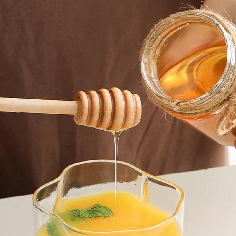 Holzlöffel Honiglöffel Set Dessertlöffel Honigrührstab Honiglöffel Mischen Kaffee Tee Marmelade Honigmischstab Küchenwerkzeug