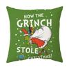 Christmas Happy Throw Pillow Cover, 18 X 18 Inch, Winter Holiday Cushion Cover Sofa Decor