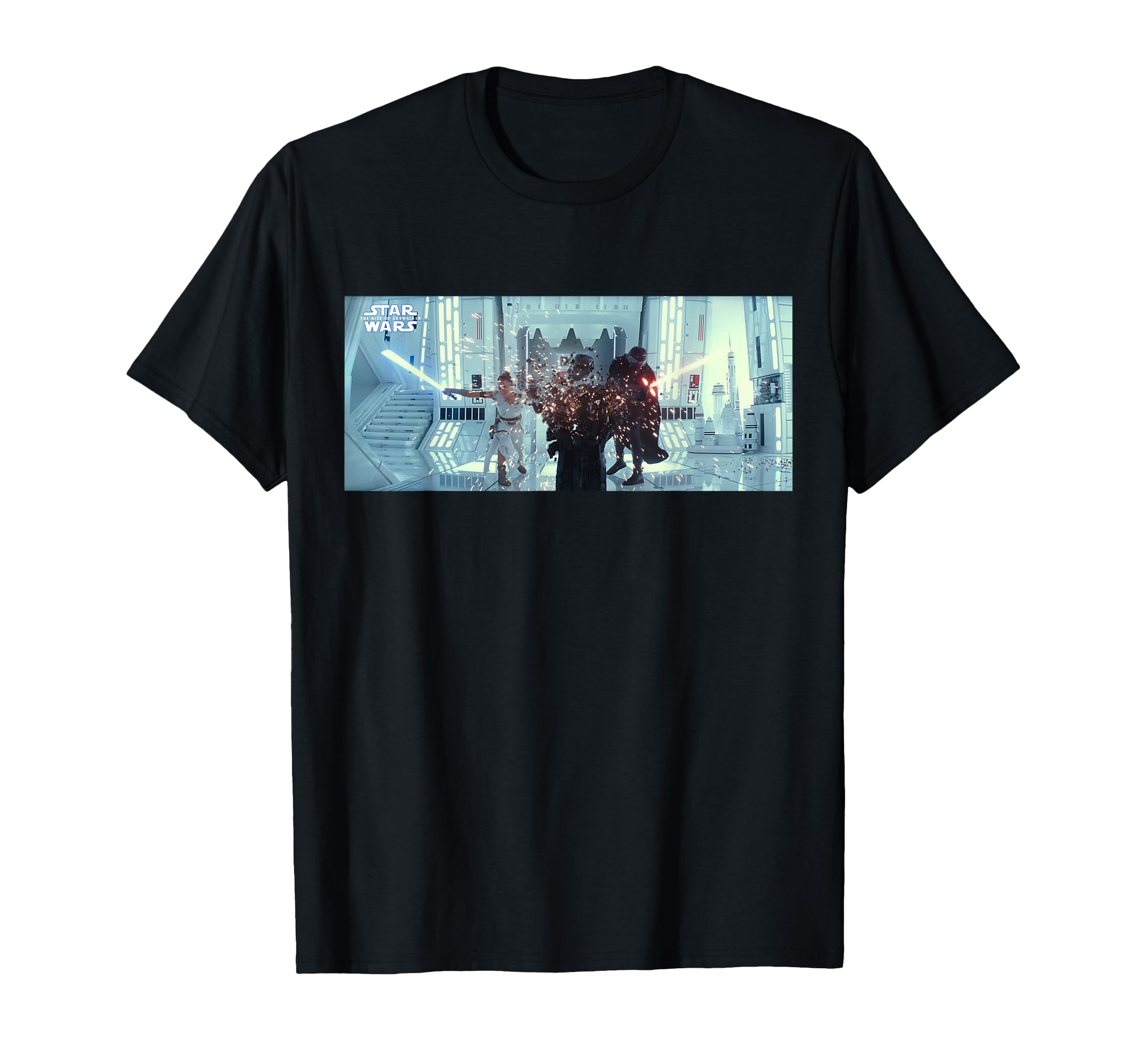 Star Wars Skywalker Kylo Ren and Ray Explosion T-Shirt