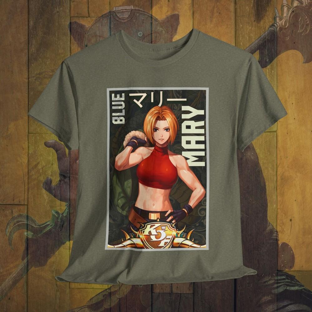 

King of Fighters BlueMary Gaming Shirt, KOF Tee Collection, Gamer Unisex T-Shirt 3XL
