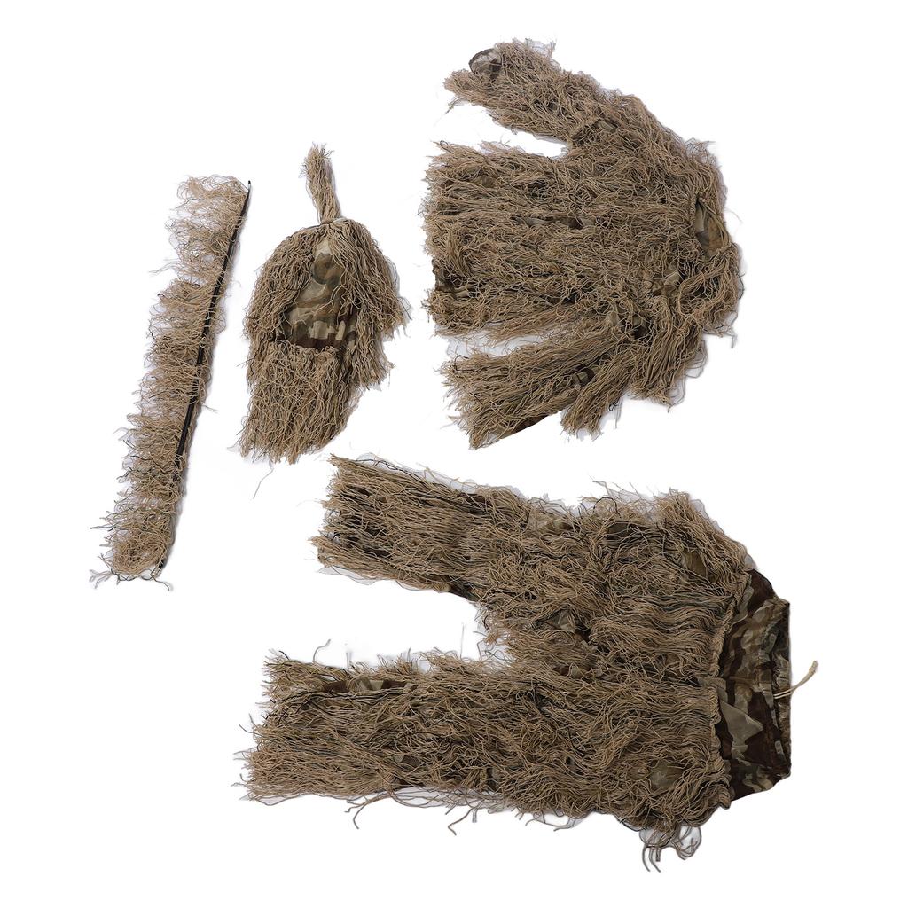 5 in 1 Camouflage Hunting Suit Camouflage Hunting Apparel Hunting Clothes Including Jacket Pants Hood Carry Bag for