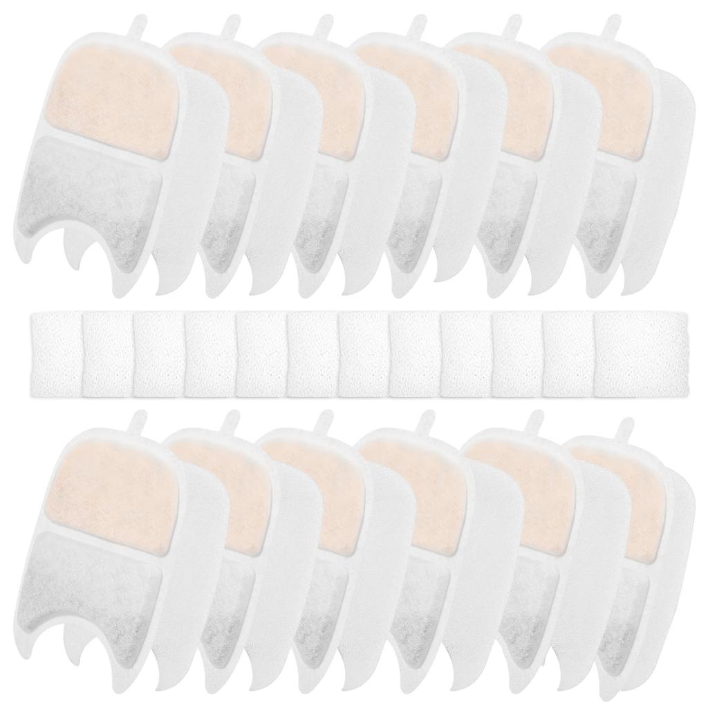 12 st Kattvattenfontän Ersättningsfilter Aktivt Kol Husdjursdrickskål Dispenser Matare Automatiskt Filter Ersatt