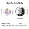 New In Copper-Plated Love Heart Series Beaded Fit 3Mm Snake Bone Bracelet Diy Beads Women Jewelry Birthday Gift