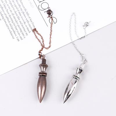 Metal Copper Spiritual Point Pendulum For Divinationhealing Dowsing Bronze Brass