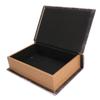 Decorative Book Box Wood Leather European Vintage Book Shape Storage Box Faux Antique Book Box for