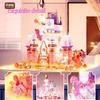 Moonlight Society Star Moon Castle Small Particle Building Blocks Decoration Assembly Diy Building Toys Girl Birthday Gift