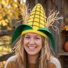Breathable Lining Corn Shaped Funny Party Hat Soft Felt Quirky Cosplay Cap  Festival Celebration