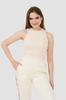 Guess Beżowy Damski Top Edie Tank S