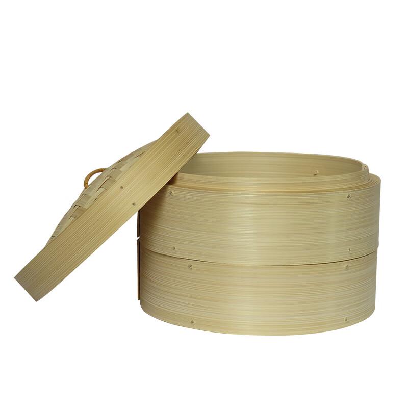 Jin Xu Household Bamboo Steamer with Lid, 28cm