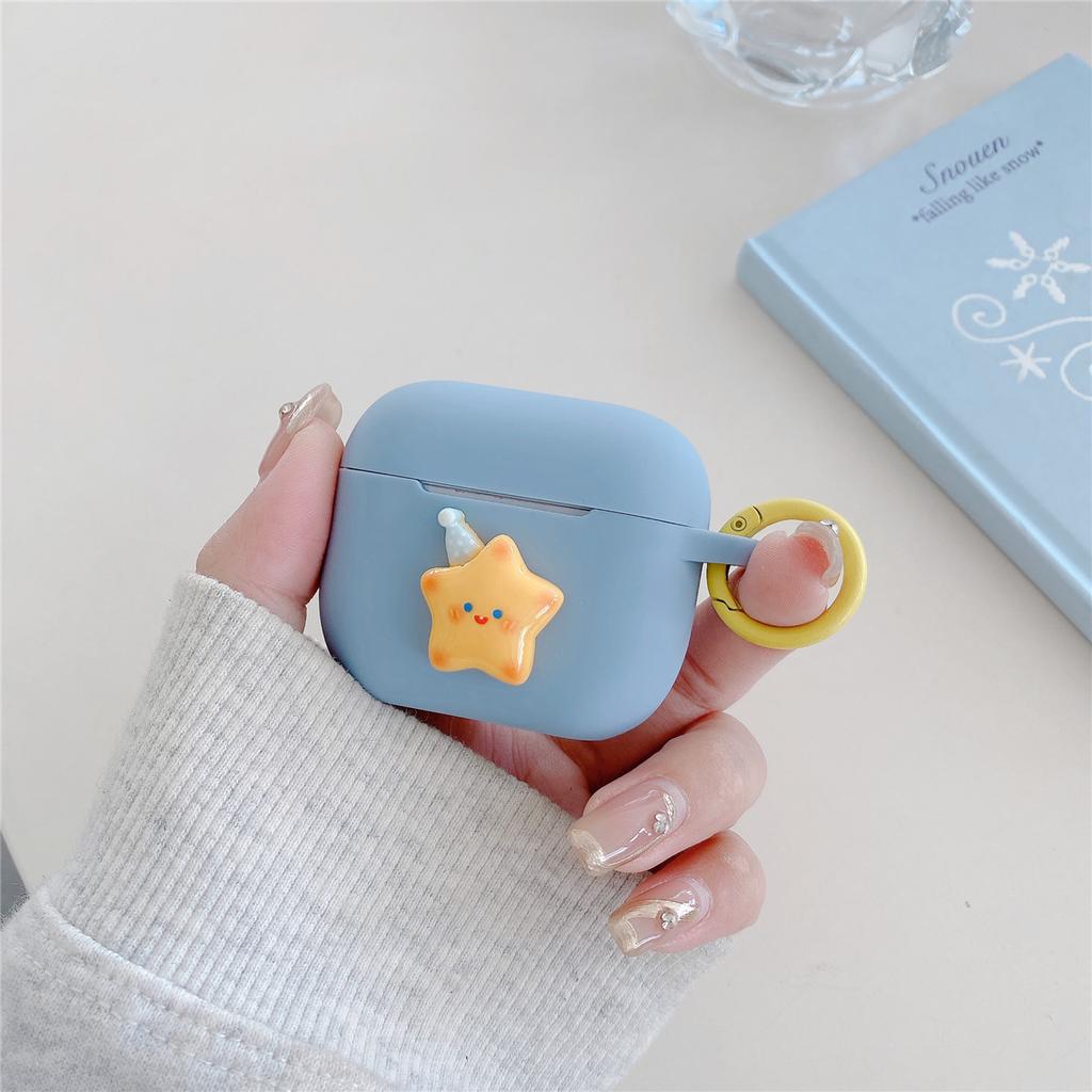 Cute stars for Apple AirPods 1 generation Bluetooth headset case Pro1 headphone case 1st generation case silicone