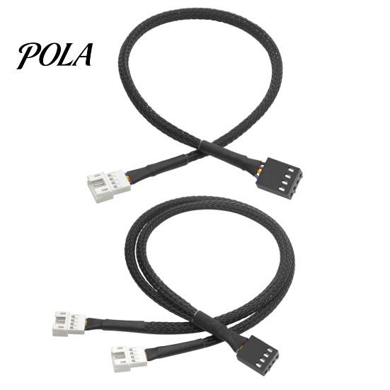 Computer Cooling System Cable Adapter Maximize Performance Durable 4-Pin Fan Efficient Ideal for CPU Graphics Card Fans Black Casing