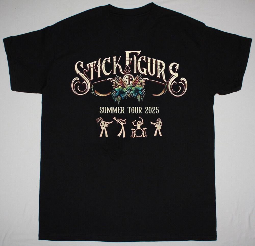Stick Figure Band Summer Tour 2025 Logo T Shirt Black  All Size AL768 Unisex T-Shirt XXXL